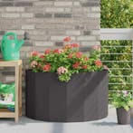 vidaXL Plantenbak Zwart 90 x 45 x 50 cm Staal, Verzenden, Minder dan 60 cm, Nieuw, Metaal