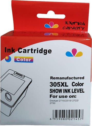 Huismerk HP 305XL cartridge kleur met inktniveau, Verzenden, Nieuw, Huismerk