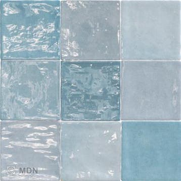 Handvorm tegels met schakering 10x10 Zellige azul, Verzenden, Nieuw