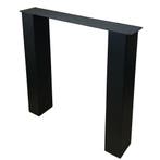 Stalen N tafelpoot zwart 76 bij 10 cm en hoogte 72 cm  (10 x, Ophalen of Verzenden, Nieuw