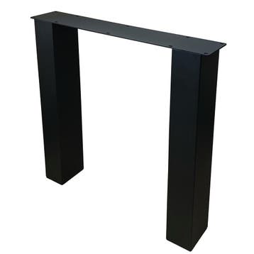 Stalen N tafelpoot zwart 76 bij 10 cm en hoogte 72 cm  (10 x, Huis en Inrichting, Tafelonderdelen, Ophalen of Verzenden, Nieuw