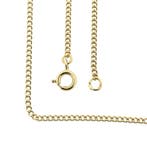 Gouden dunne gourmet schakelketting, Ophalen of Verzenden, Gebruikt, Overige kleuren, Goud