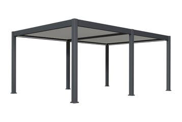 Lamellen Overkapping 6x4 m. Aluminium - Elektrisch Dak & LED, Verzenden, Nieuw