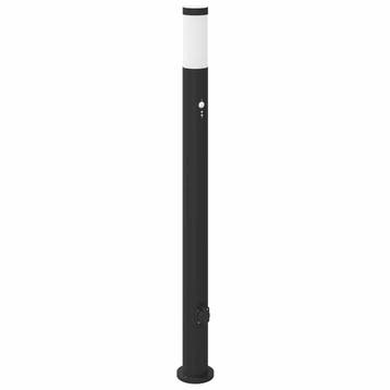 Tuinpaal met stopcontact - RVS - Tweedekansje - OP=OP, Bewegingssensor, Minder dan 50 watt, Staande lamp, Nieuw