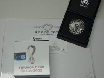 Frankreich 10 Euro 2022 Fifa voetbal Wm zilver Pp Qatar z..., Verzenden