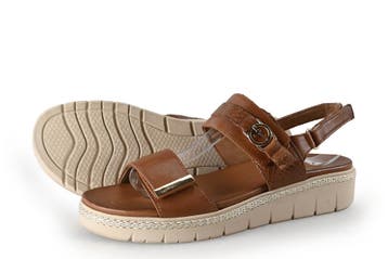 Tamaris Sandalen in maat 39 Cognac, Tamaris, Overige kleuren, Verzenden, Sandalen of Muiltjes