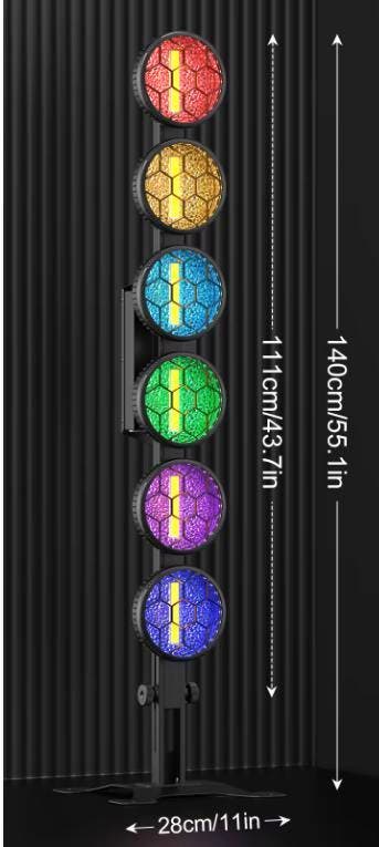 Set van 2 Retro LED Stage Lights 300W RGB COB DMX, Verzenden, Nieuw
