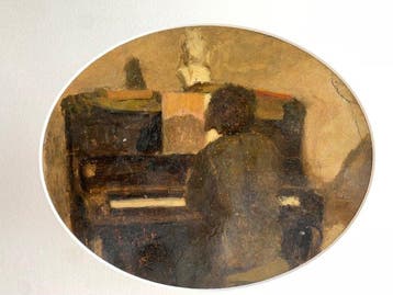 Oscar Ghiglia (1876-1945) - Ovale con Elvira Gonnelli al