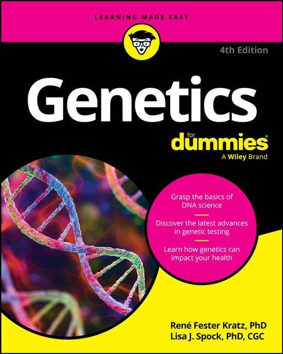 9781394210190 Genetics For Dummies Rene Fester Kratz, Boeken, Schoolboeken, Nieuw, Verzenden