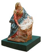 Scuola emiliana (XVIII) - sculptuur, Madonna con Bambino -