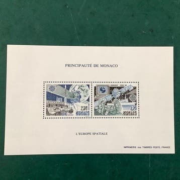 Monaco 1991 - Special blok Europese ruimte - MNH - Yvert BS, Gestempeld