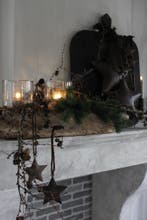 Metalen roestige ster aan touw 10 cm, Ophalen of Verzenden, Nieuw