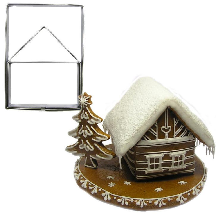 BrandNewCake Uitsteker Huis 3D RVS 9cm, Hobby en Vrije tijd, Taarten en Cupcakes maken, Nieuw, Verzenden