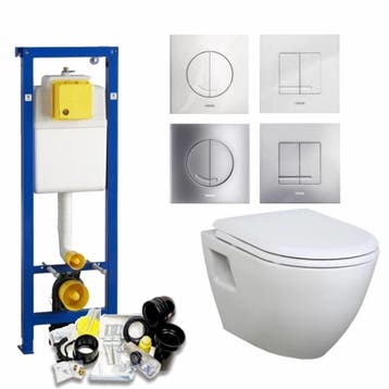 Xs Toiletset 28 Creavit Tp325 Wit Met Softclose Zitting, Ophalen of Verzenden, Nieuw