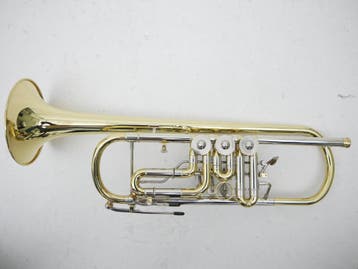 Trompet Hofmeister HTR-640L Duits model met cilinders, Muziek en Instrumenten, Ophalen of Verzenden, Gebruikt