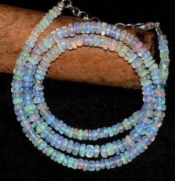 Opaal Ketting AAA natuurlijk mineraal- 9 g - (1)
