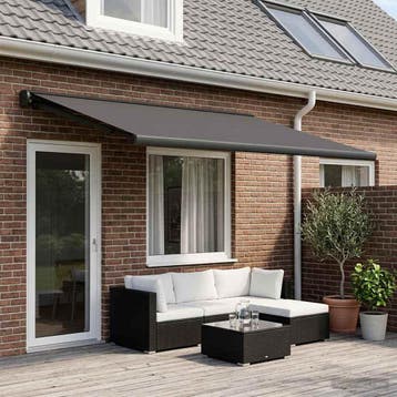 vidaXL Vervangingsdoek voor zonnescherm Antracietkleurig 600, Verzenden, Nieuw