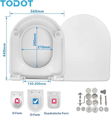Wc-bril verhoogd met 5 cm voor ouderen/mensen met een handic, Verzenden, Zo goed als nieuw