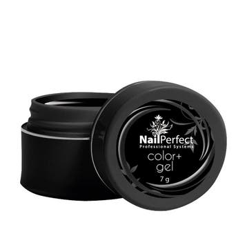 Nail Perfect  Color+ Gel  Black  7 gr, Verzenden, Nieuw