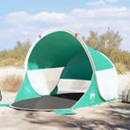 vidaXL Strandtent pop-up waterdicht zeegroen, Verzenden, Nieuw, Tot en met 2