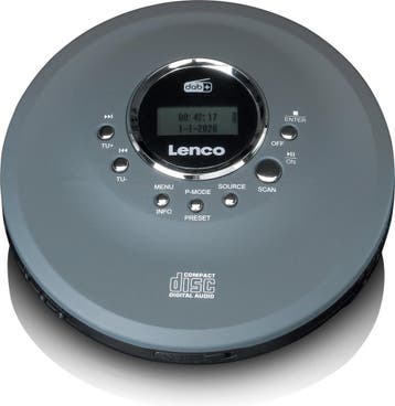 Discman - CD Speler - MP3 Speler - Anti Shock - Antraciet -, Verzenden, Zo goed als nieuw