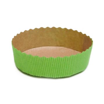 Bakvorm Karton Rond Ø10x3cm Groen (per stuk), Verzenden, Nieuw