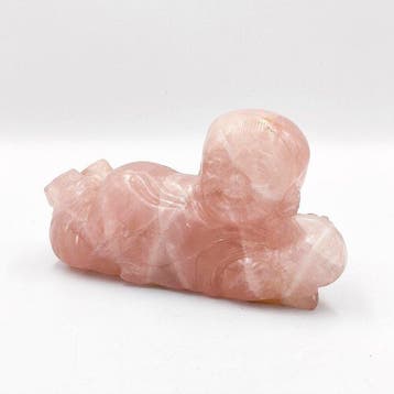 Chinees Tibetaans roze kwarts Kruipend kind Boeddha-kralen