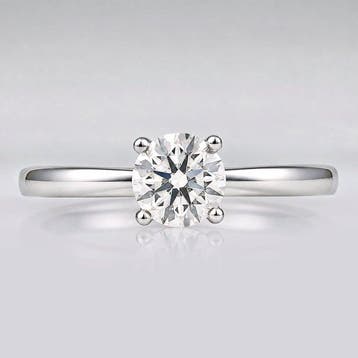 Ring - 14 karaat Witgoud - 0.75ct. tw. Diamant (Natuurlijk), Nieuw