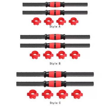 Dumbbell Stangen Set 2 Halterstangen met Antislip Grip, Sport en Fitness, Verzenden, Nieuw