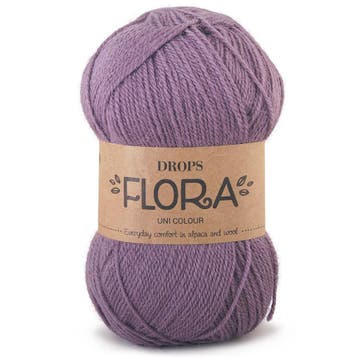 DROPS Flora Uni Colour - 09 amethist - Wol Garen, Ophalen of Verzenden, Nieuw