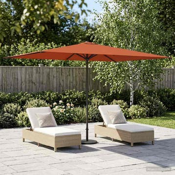 vidaXL Tuinparasol 200 x 300 cm Polyester Rechthoekig, Verzenden, Nieuw, 1 tot 2 meter