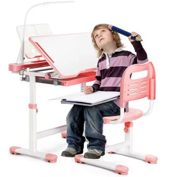 Verstelbare Kinderstudeertafel met Stoel – Ergonomisch, Huis en Inrichting, Bureaus, Verzenden, Nieuw