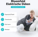 2dekans | Bloomfold Elektrische Deken - 180 x 160 cm -, Huis en Inrichting, Ophalen of Verzenden, Zo goed als nieuw