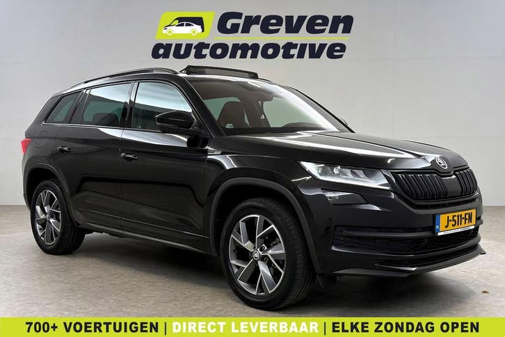 Škoda Kodiaq 1.5 TSI Sportline Business  Pano  Virtual, Auto's, Skoda, Te koop, Automaat, Benzine, Zwart, Verzenden
