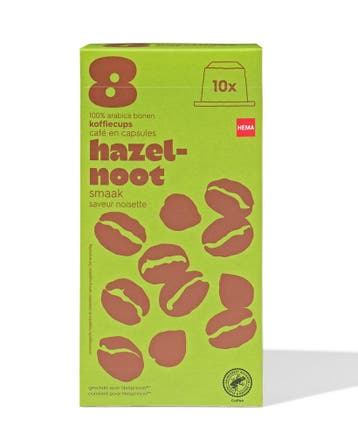 HEMA Koffiecups hazelnoot - 10 stuks 3 voor 8.99, Verzenden, Nieuw