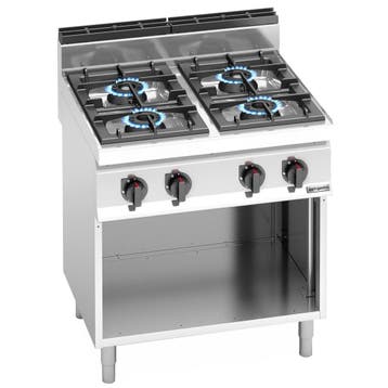 GGM Gastro | Gasfornuis - LORENZO 700 - 800x714mm - 28,0 kW, Verzenden