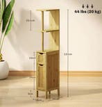 Hoge Badkamerkolom met Planken – Compact Ontwerp, Verzenden, Nieuw