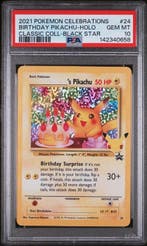 Pokémon - 1 Graded card - PSA 10 GEM MINT Birthday Pikachu, Hobby en Vrije tijd, Verzamelkaartspellen | Pokémon, Nieuw