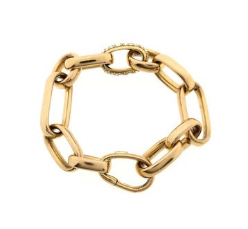 ROOS1835; Roségouden armband met diamanten; 1,60 ct., Gebruikt, Ophalen of Verzenden, Met edelsteen, Goud
