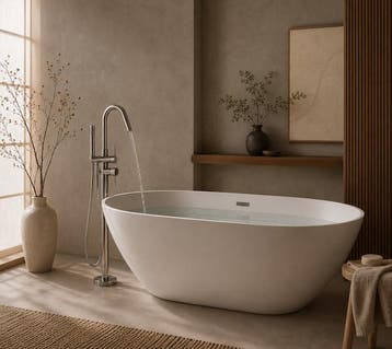SALE - SALE - Lubana 170 - Glans wit - Vrijstaand bad  -, Ophalen of Verzenden, Nieuw