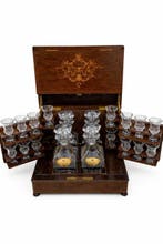 Drankkast - Hout, Messing, Kristal