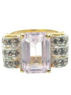 Zonder minimumprijs - Ring - 9 kt. Zilver, Geel goud, Sieraden, Tassen en Uiterlijk, Ringen, Nieuw