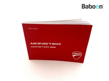 Instructie Boek Ducati Monster 821 2017-2020 (M821) Korean, Verzenden, Gebruikt