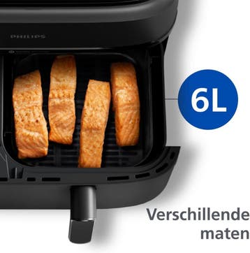 Philips 3000 series NA350/00 Airfryer met twee manden uit de, Witgoed en Apparatuur, Airfryers, Ophalen of Verzenden, Nieuw