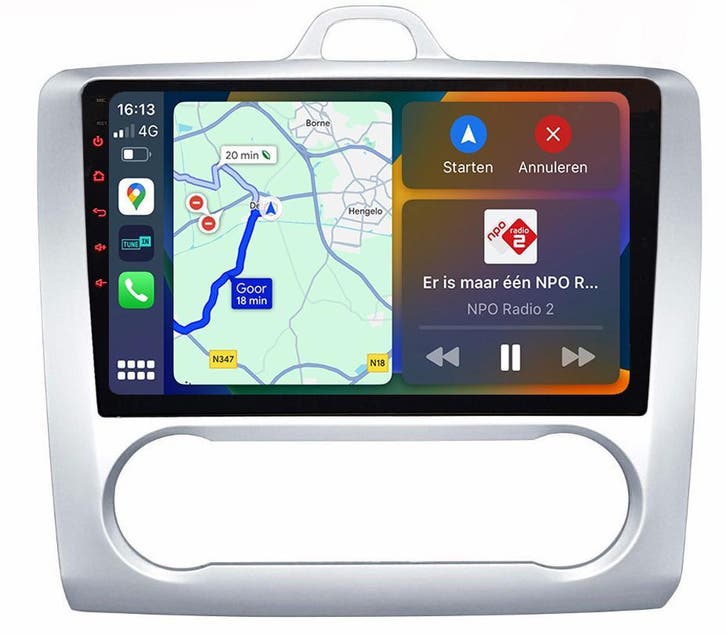 Ford Focus Navigatie Radio met Apple en Carplay Android Auto, Auto diversen, Autoradio's, Nieuw, Ophalen of Verzenden