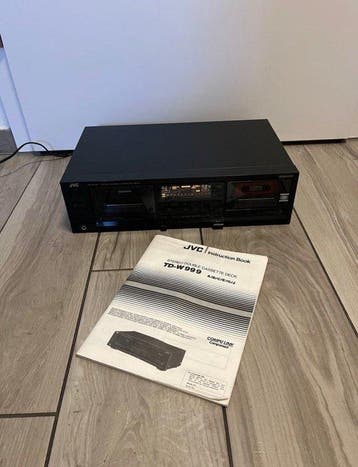 JVC - TD-W999 Double Auto-Reverse Stereo Audiocassette deck, Nieuw