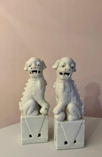 Foo dogs - Porselein - China (Zonder minimumprijs)