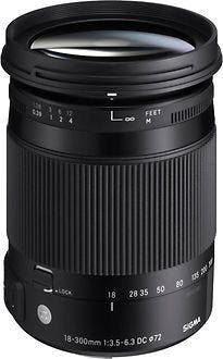 Sigma 18-300 mm F3.5-6.3 DC Macro OS HSM Contemporary 72 mm, Verzenden, Zo goed als nieuw, Macrolens