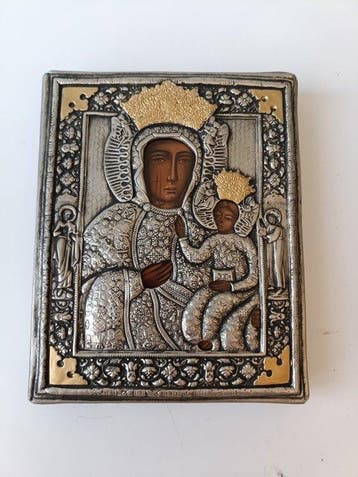 Icoon - Onze-Lieve-Vrouw van Czestochowa - Metaal
