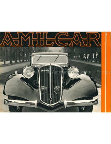 1935 AMILCAR PEGASE BROCHURE FRENCH, Nieuw, Author